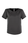 Weekend Max Mara Amburgo - Satin And Jersey T-shirt