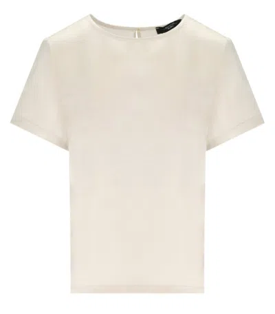 Weekend Max Mara Amburgo Ivory Blouse In Beige