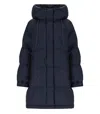 Weekend Max Mara Anfora Blue Reversible Hooded Down Jacket In Blue