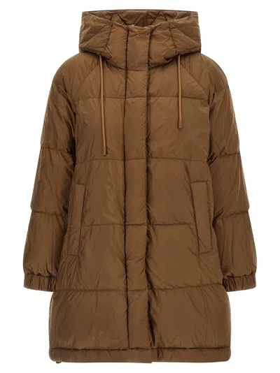 WEEKEND MAX MARA ANFORA PUFFER JACKETS BROWN