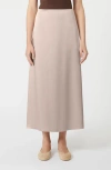 Weekend Max Mara Angelo Satin Skirt In Pink