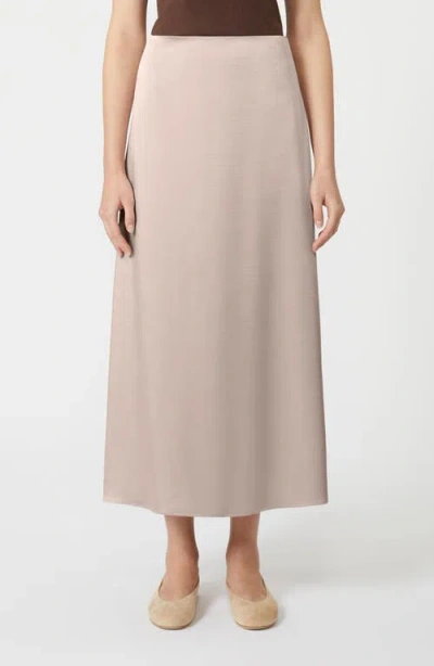 Weekend Max Mara Angelo Satin Skirt In Pink