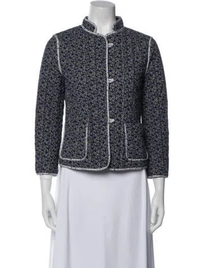 Pre-owned Weekend Max Mara Animal Print Jacket In Black
