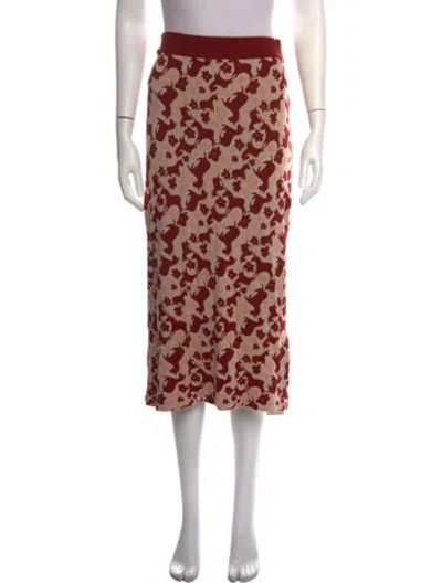 Pre-owned Weekend Max Mara Animal Print Midi Length Skirt W/ Tags In Multicolor