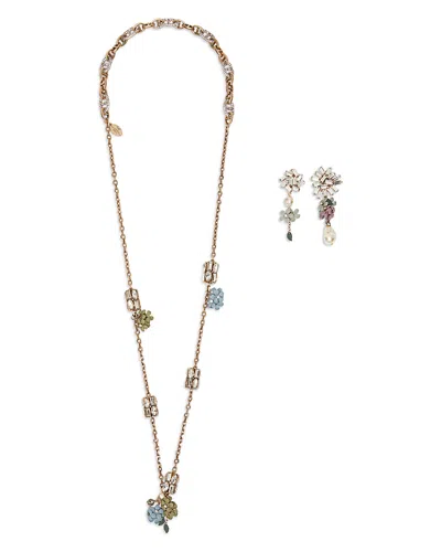 Weekend Max Mara Apevera Necklace & Earrings Set In Gold