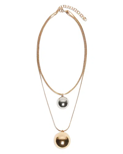 Weekend Max Mara Aradente Layered Necklace In Gold