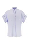 Weekend Max Mara Short-sleeved Shirt In Blue