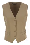 Weekend Max Mara Sleeveless Vest In Brown