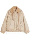 Weekend Max Mara Reversible Water-repellent Canvas Windbreaker In Neutral