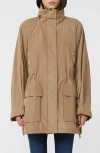 Weekend Max Mara Omens Marron Glace Arley Hooded Shell Coat In Brown