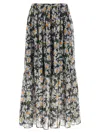 Weekend Max Mara Women's Artello - Printed Silk Long Skirt In Multicolor