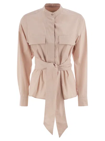 Weekend Max Mara Artu1234 Cotton Poplin Jacket In Pink