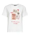 Weekend Max Mara Ara Printed Jersey Short Sleeved T-shirt In White