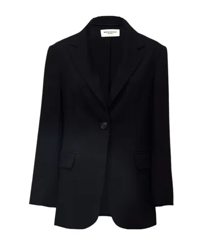Weekend Max Mara Asta Single-breasted Blazer In Black