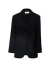Weekend Max Mara Asta Single-breasted Wool Blazer In Black