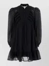 Weekend Max Mara Lace-insert Ruffled Mini Dress