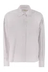 Weekend Max Mara Butterfly Patterned Striped Shirt