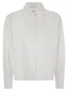 Weekend Max Mara Aureo Buttoned Oversized Shirt In White