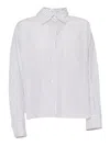 Weekend Max Mara Aureo Striped Long-sleeved Poplin Shirt In Blue