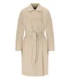 Weekend Max Mara Avenue Sabbia Belted Coat In Gray