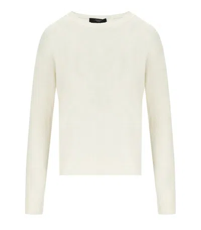 Weekend Max Mara Azteco White Crewneck Jumper