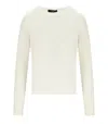 Weekend Max Mara Azteco White Crewneck Sweater In White