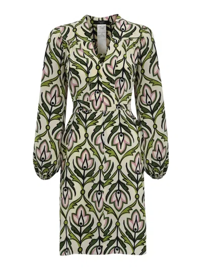 WEEKEND MAX MARA BADEN DRESS IN CREPE DE CHINE