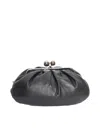 Weekend Max Mara Medium Sheepskin Pasticcino Bag In Black