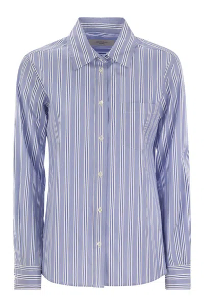 WEEKEND MAX MARA WEEKEND MAX MARA BAHAMAS - STRIPED COTTON POPLIN SHIRT