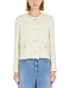 Weekend Max Mara Long-sleeved Casual Jacket In White