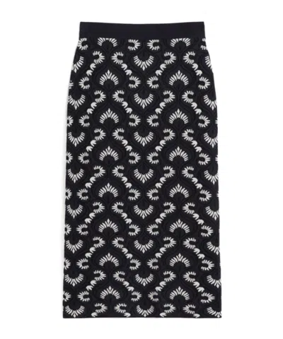 Weekend Max Mara Bakuo Adhesive Midi Skirt In Blue