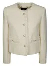 Weekend Max Mara Long-sleeved Casual Jacket In White