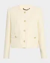 Weekend Max Mara Long-sleeved Casual Jacket In White