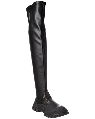 Weekend Max Mara Ballata Leather Thigh-high Boot In Multi