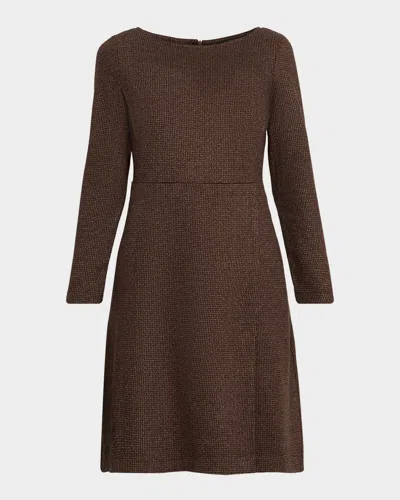 Weekend Max Mara Balocco Short Jacquard Jersey Dress In Black