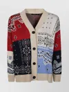 Weekend Max Mara Baobab Jacquard Knit Cardigan In Multi