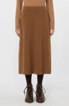 Weekend Max Mara Weekend Maxmara Wool Knit Skirt In Brown