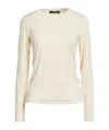 Weekend Max Mara Basic Solidcolor Longsleeve Tshirt In Beige