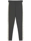 Weekend Max Mara Elastic Waist Leggings In Gray