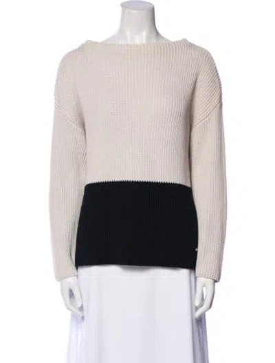 Pre-owned Weekend Max Mara Bateau Neckline Sweater