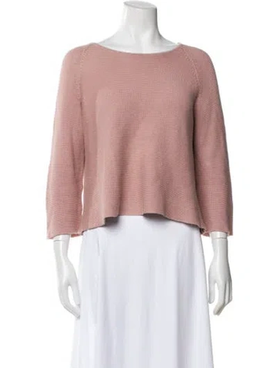 Pre-owned Weekend Max Mara Bateau Neckline Sweater In Neutral