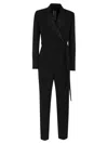 Weekend Max Mara Drava Wool-blend Jumpsuit In Nero