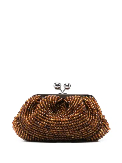 Weekend Max Mara Beaded Clutch Bag In Multi