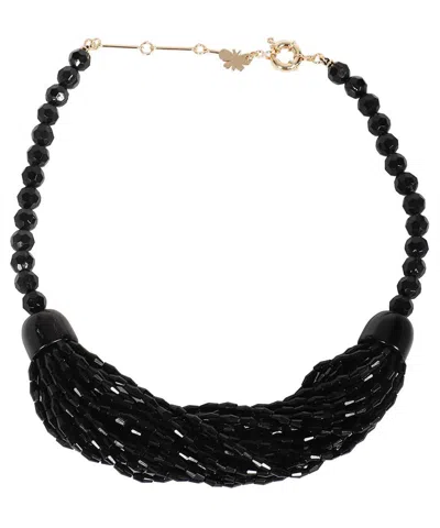 Weekend Max Mara Beaded Necklace In Black