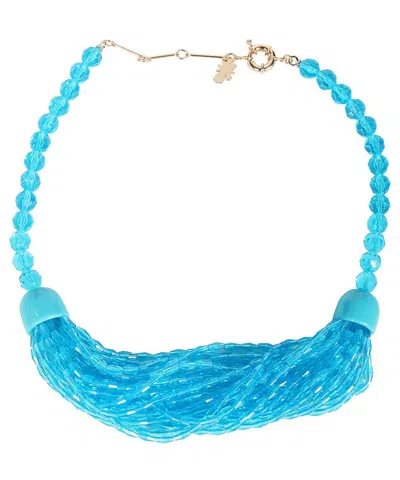 Weekend Max Mara Beaded Necklace In Blue