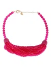 Weekend Max Mara Beaded Necklace In Red