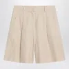 Weekend Max Mara Beige Bermuda Shorts In And