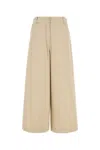 Weekend Max Mara Beige Denim Disco Wide-leg Jeans In Neutral