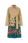 Weekend Max Mara Pesco Gabardine Trench Coat In Beige