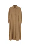 Weekend Max Mara Beige Poplin Siberia Shirt Dress
